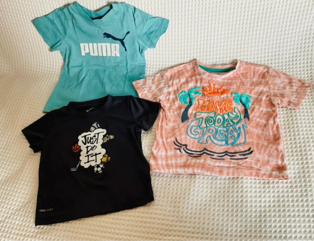 🔥-20%🔥 Lot t-shirt Nike Puma et Primark taille 2/3 ans,